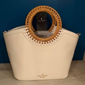 NWT Kate Spade Harbor Small Tote in Meringue – Pebbled Leather